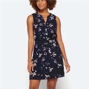 41 Hawthorn Claira Tie Waist Split Neck Sleveless Dress Size S